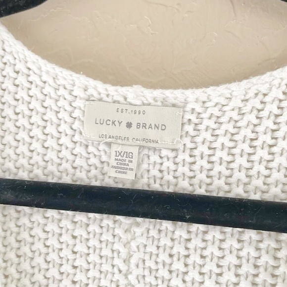 Lucky Brand White‎ Knit Sweater - Picture 5 of 6